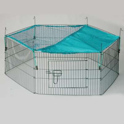 8 pcs metal rabbit dog play pen