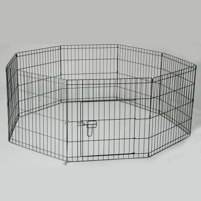 folding metal wire dog cage rabbit enclosure with door